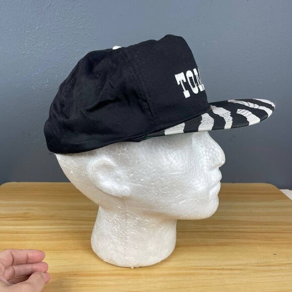 KC TOMAH Snapback Hat Unisex One Size Black White Zebra Brim Adjustable Casual - Picture 3 of 9